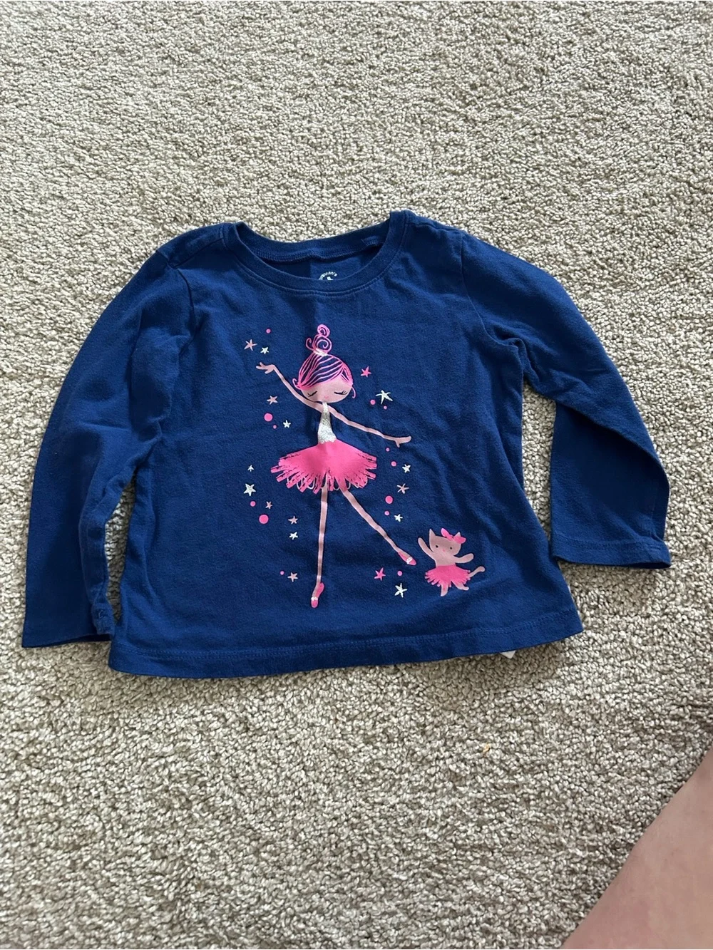 Gap 2T Blue Ballerina Longsleeve Top